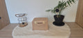 Coffret en bois avec fermoirs dorés
